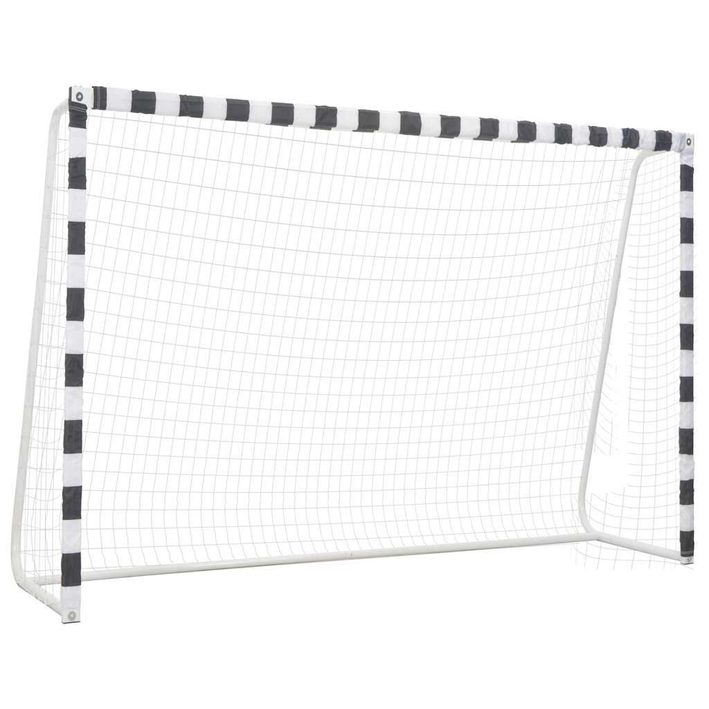 Fodboldmål 300 x 200 x 90 cm metal sort og hvid - number 1.
