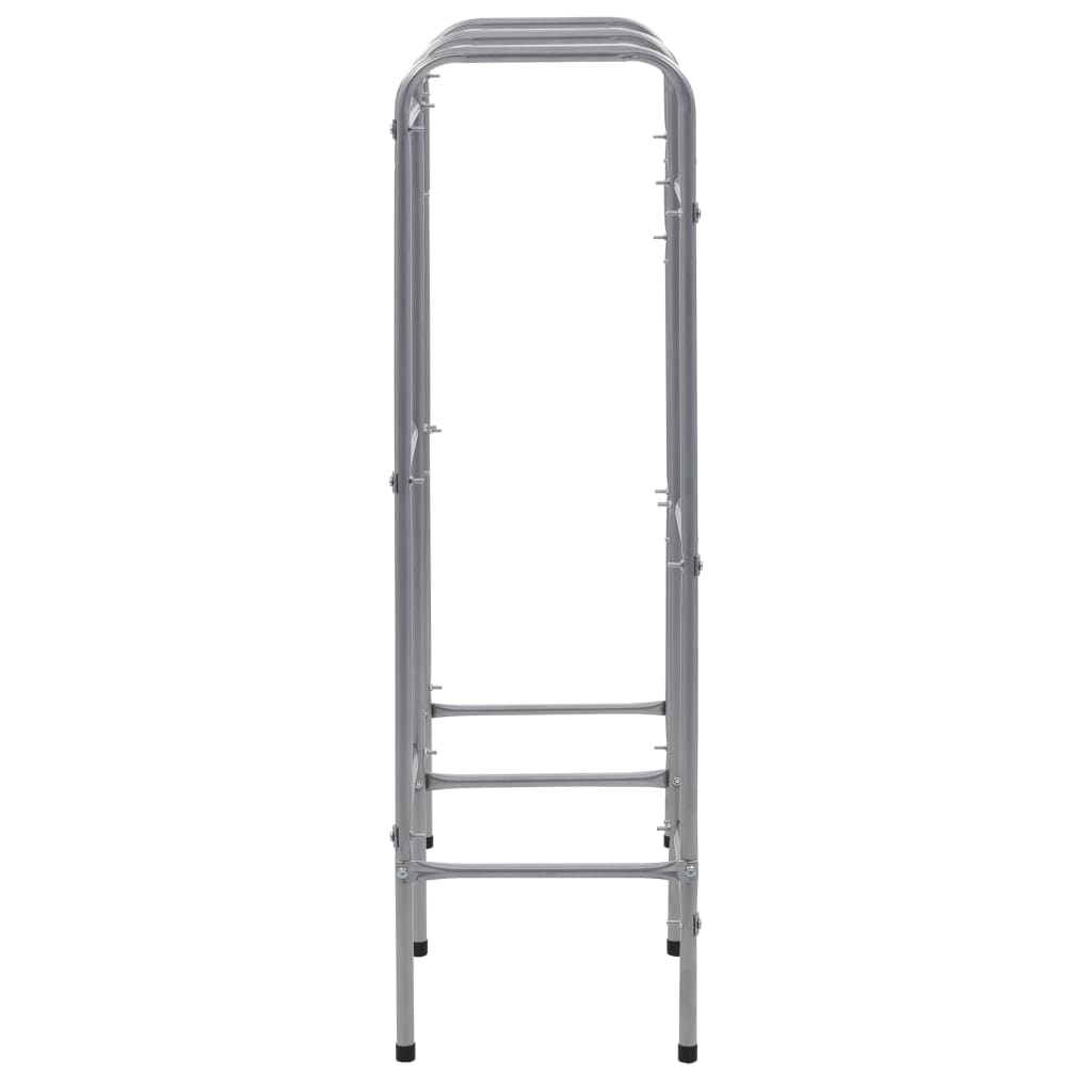 Stalak za 6 kutija 96x33x116 cm čelik srebrne boje - number 4.