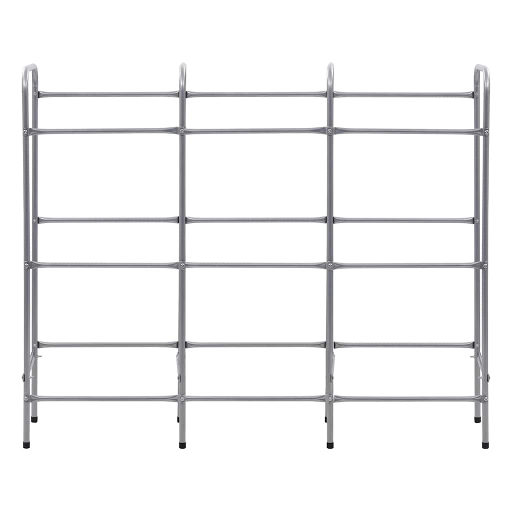 Stalak za 9 kutija 145x33x116 cm čelik srebrne boje - number 3.