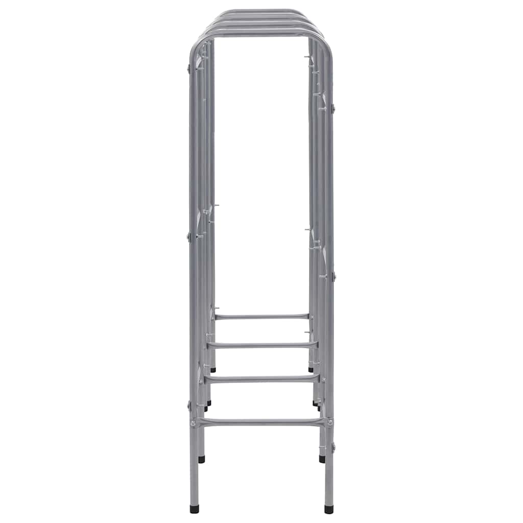 Stalak za 9 kutija 145x33x116 cm čelik srebrne boje - number 4.