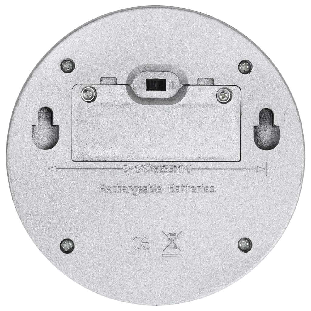 Appliques murales solaires led pc. rondes couleur argent - argent, 24, 1 - number 7.