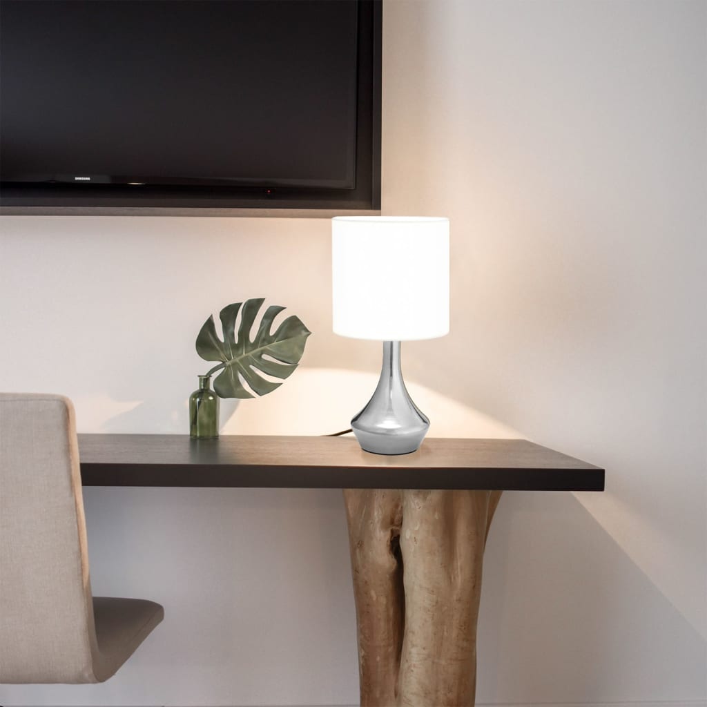 Bordlamper stk. touch-knap e14 hvid - 2, dråbeformet, x - number 1.