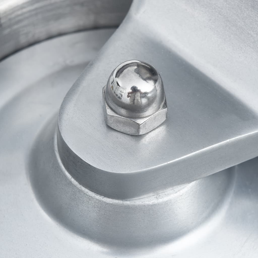 Hamburgerpresser med 500 mellemlægningspapirer 13 cm aluminium - number 8.