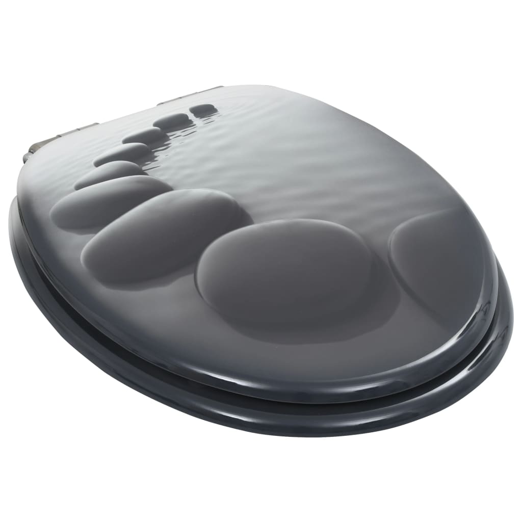 Toalettstolar st. med soft close lock mdf stendesign - 2, sten, ja - number 4.