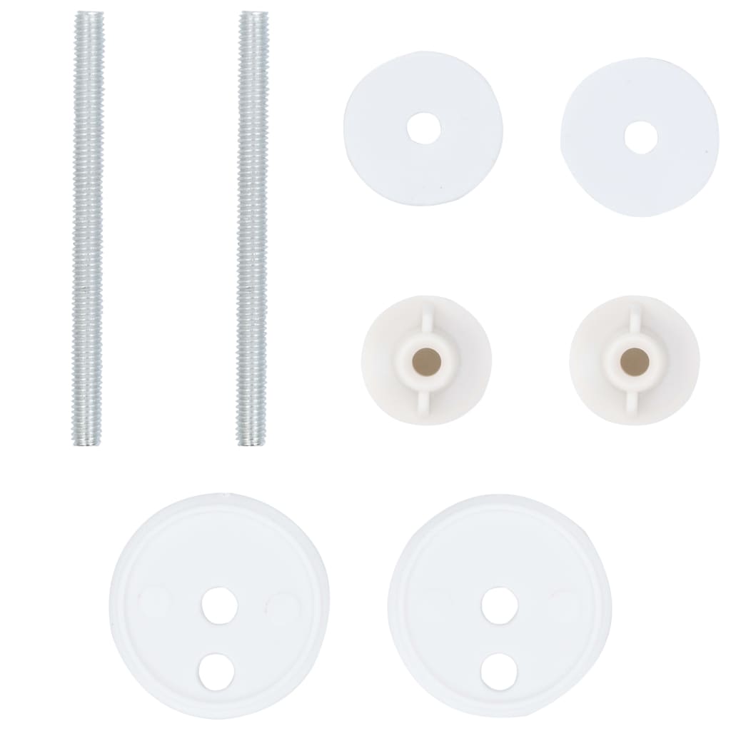 Toalettstolar 2 st. med lock mdf bambu design - number 9.