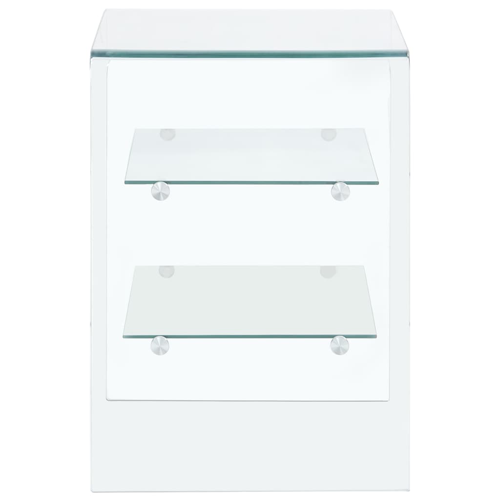 Stolić za kavu 50 x 40 x 56 cm kaljeno staklo prozirno - number 3.