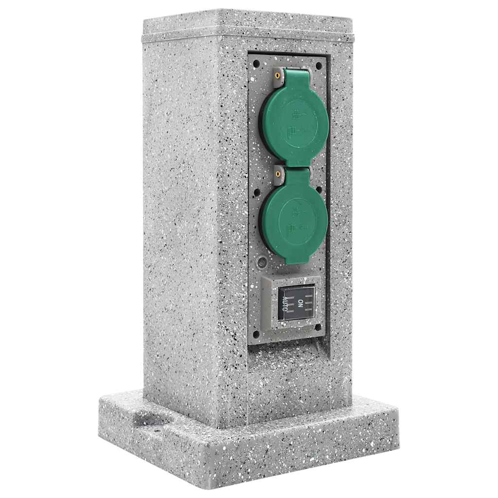 Borne de prise pour le jardin avec capteur crépusculaire en plastique - number 2.