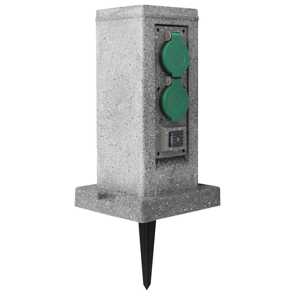 Borne de prise pour le jardin avec capteur crépusculaire en plastique - number 4.