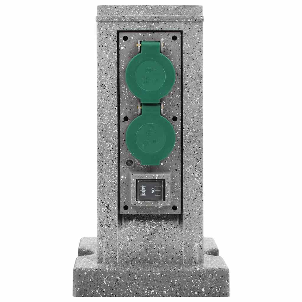 Borne de prise pour le jardin avec capteur crépusculaire en plastique - number 3.