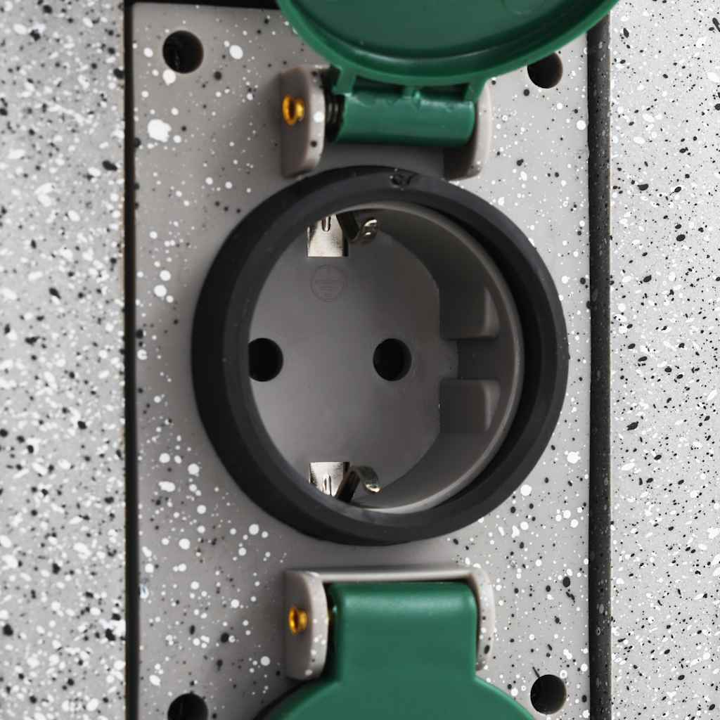 Borne de prise pour le jardin avec capteur crépusculaire en plastique - number 5.