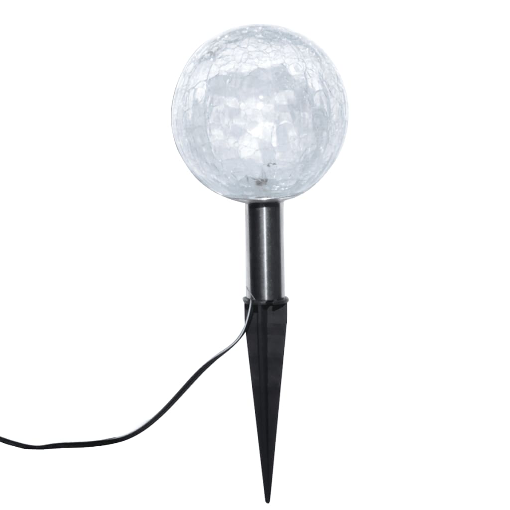 Havelamper 6 stk. led med jordspyd og solpaneler - number 6.