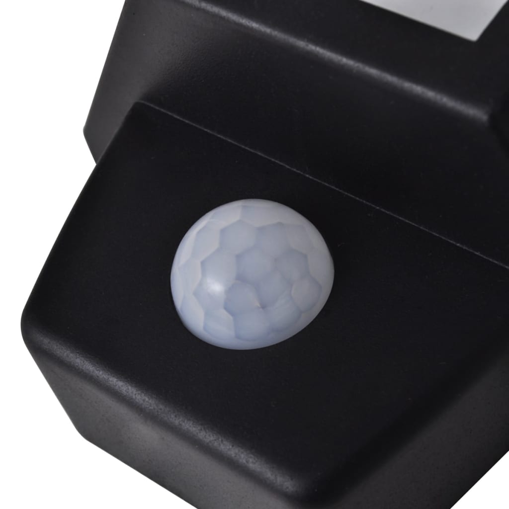 Solcelle-væglamper med bevægelsessensor 2 stk. sort - number 5.