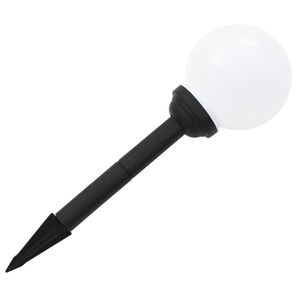 Solar-powered outdoor lamps led 6 pcs. 20 cm round rgb - number 7.