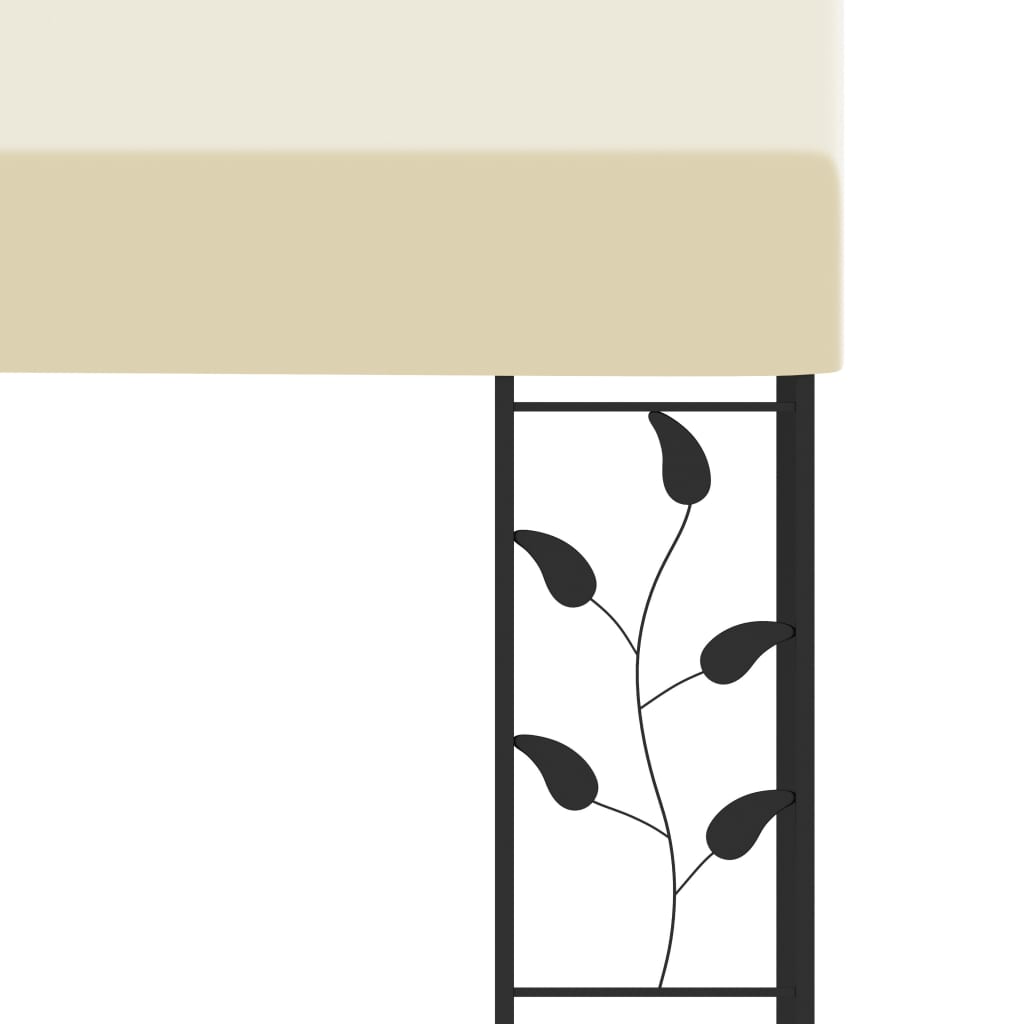 Vægmonteret pavillon 3x3x2,5 m cremefarvet - number 5.