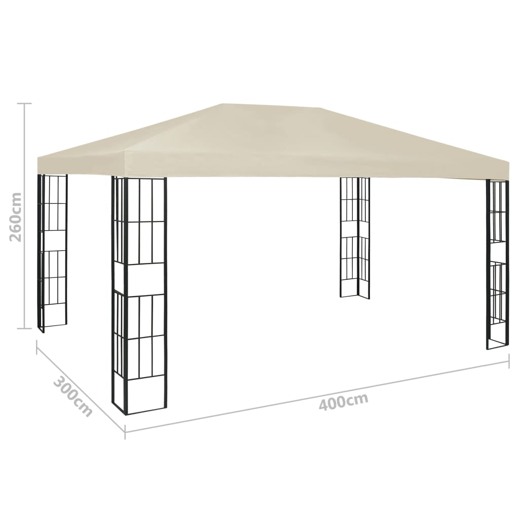 Pavillon 3x4 m cremefarvet - number 7.