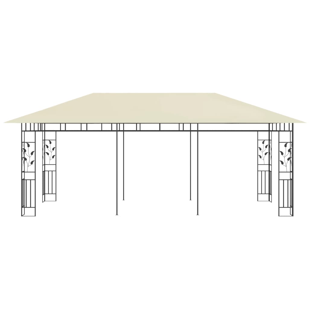 Paviljon s mrežom protiv komaraca 6x3x2,73 cm krem boje - krem, 6 x 3 x 2 73 m - number 3.