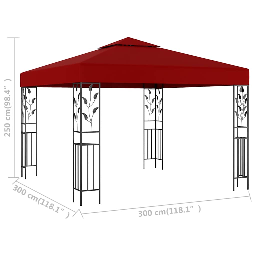 Paviljon 3x3 m bordo - number 5.