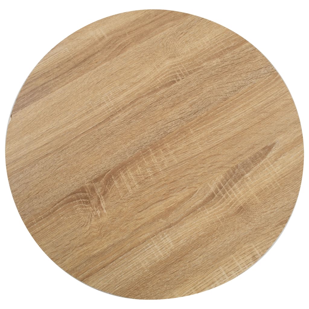 Bistro tord 80 cm mdf lysebrun - lysbrun og svart, 80 x 75 cm, 1 - number 2.