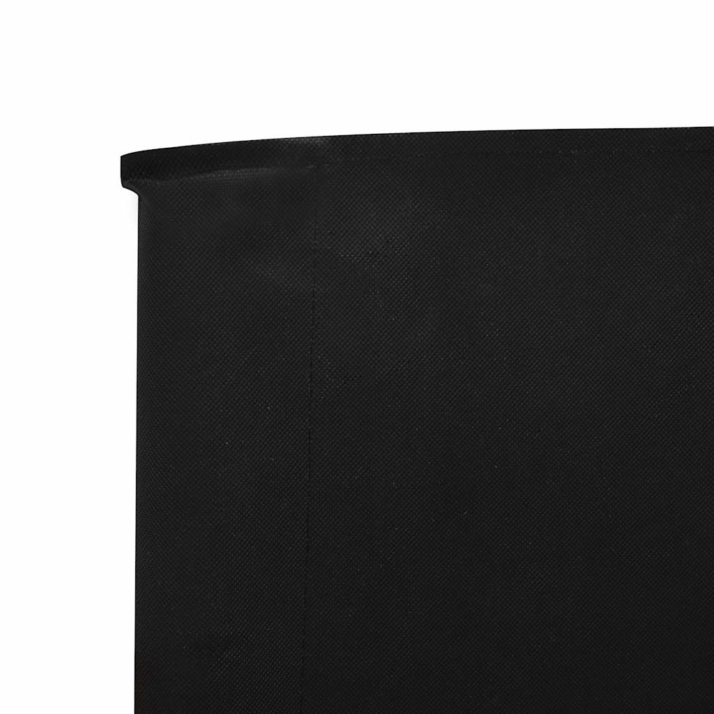 5-panel reading curtain fabric - black, 600 x 160 cm, 1 - number 4.