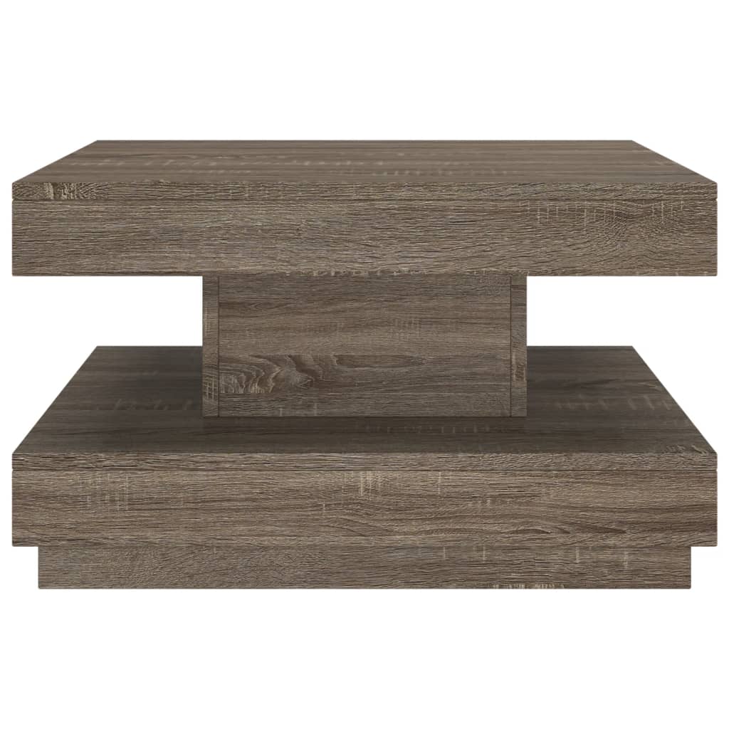 Coffee table 60x60x35 cm mdf - grey, 1 - number 3.