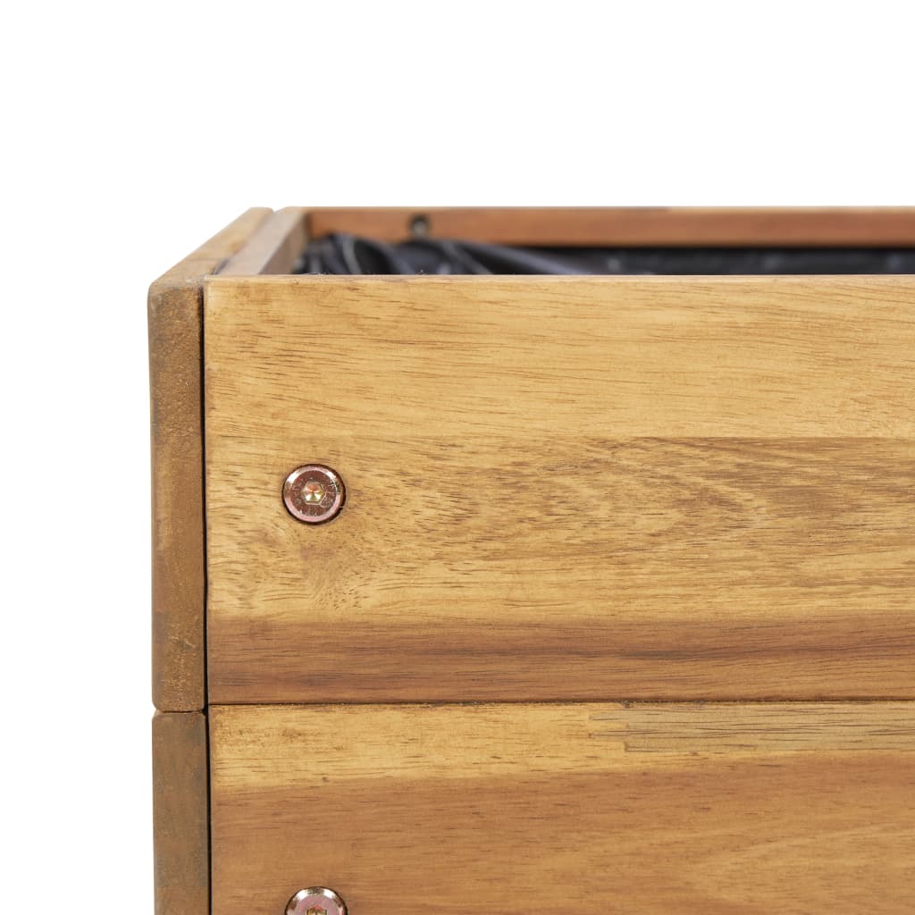 Podignuta žardinjera 50 x 40 x 45 cm od punog bagremovog drveta - number 6.