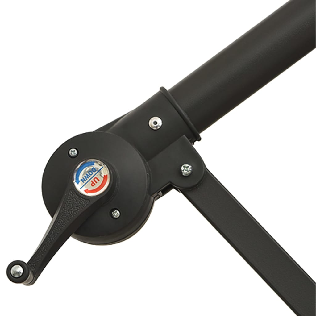 Viseći suncobran s led svjetlom i čeličnom šipkom - azurno plava, 300 cm, 1 - number 10.