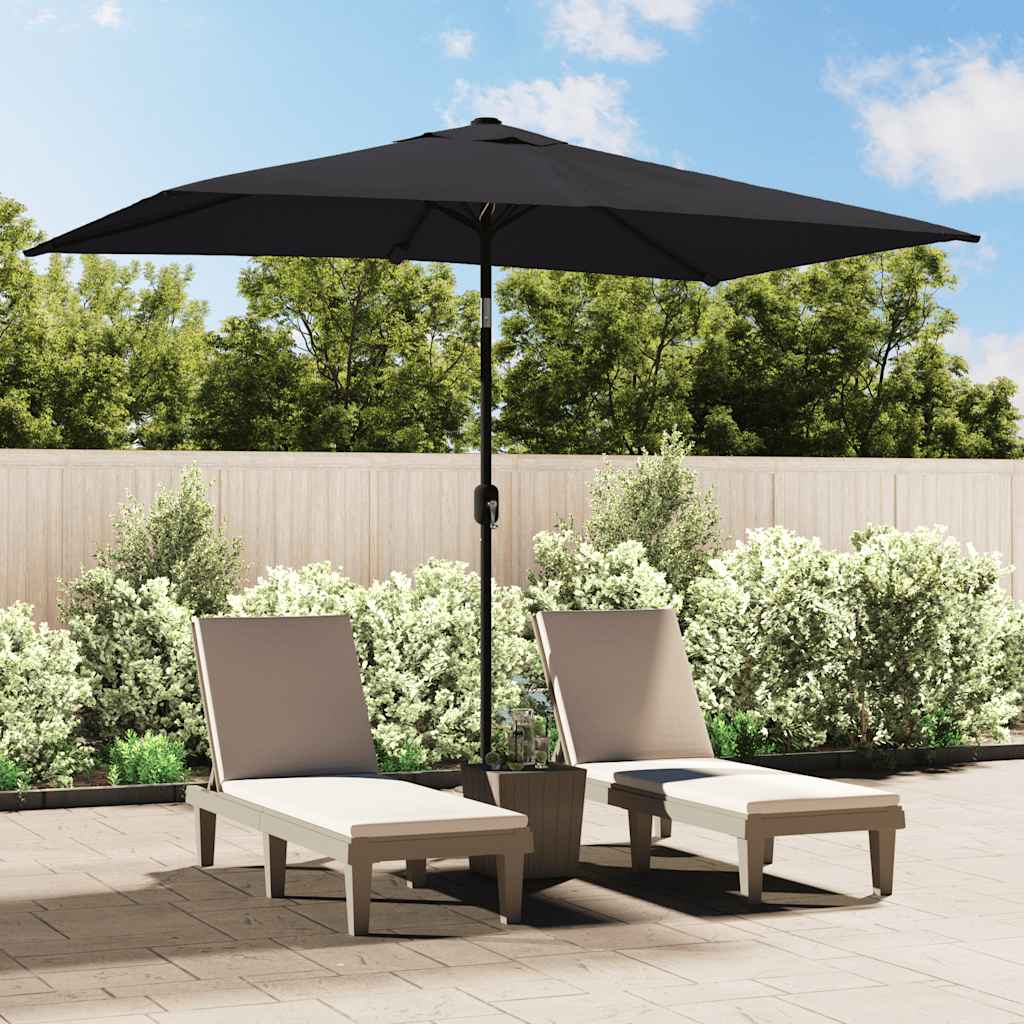 Parasol 300x200 cm metal pole black - number 1.