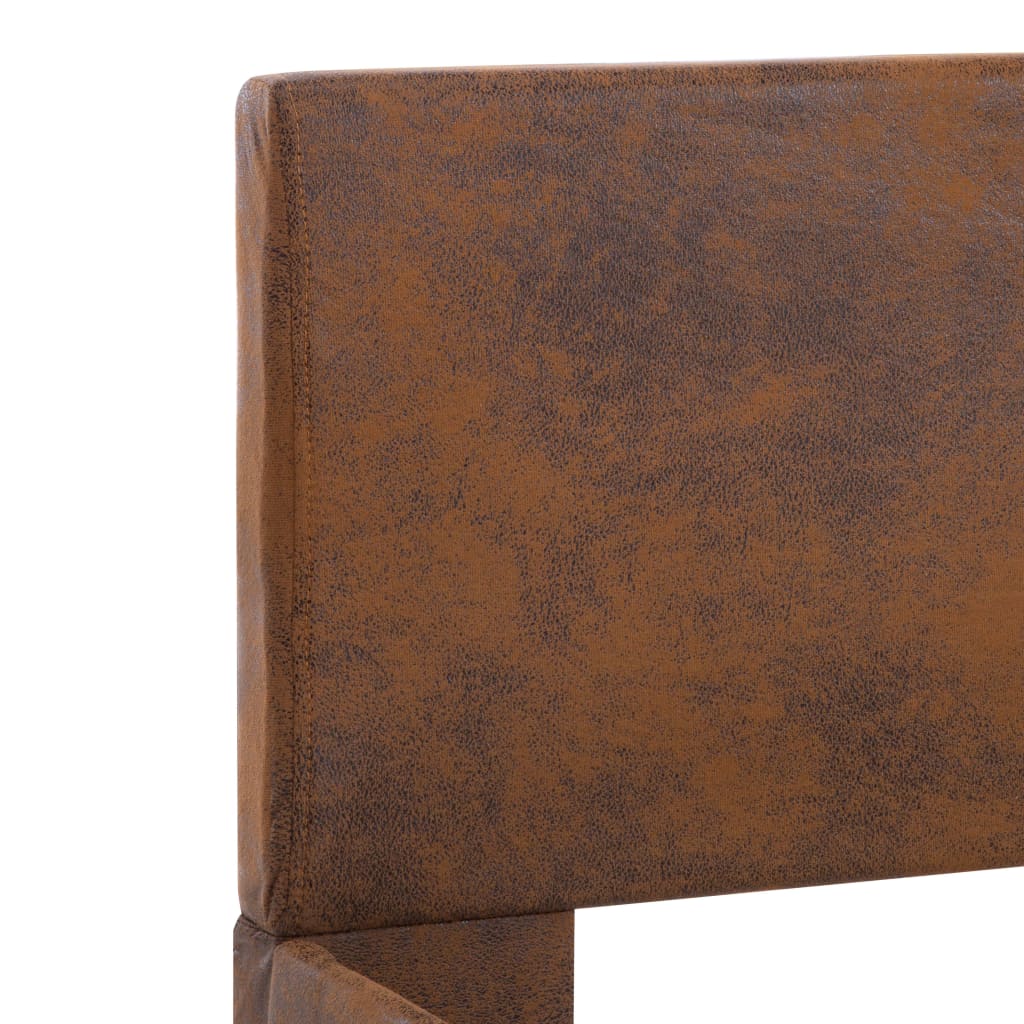 Sengestel 120 x 200 cm kunstlæder brun - number 6.