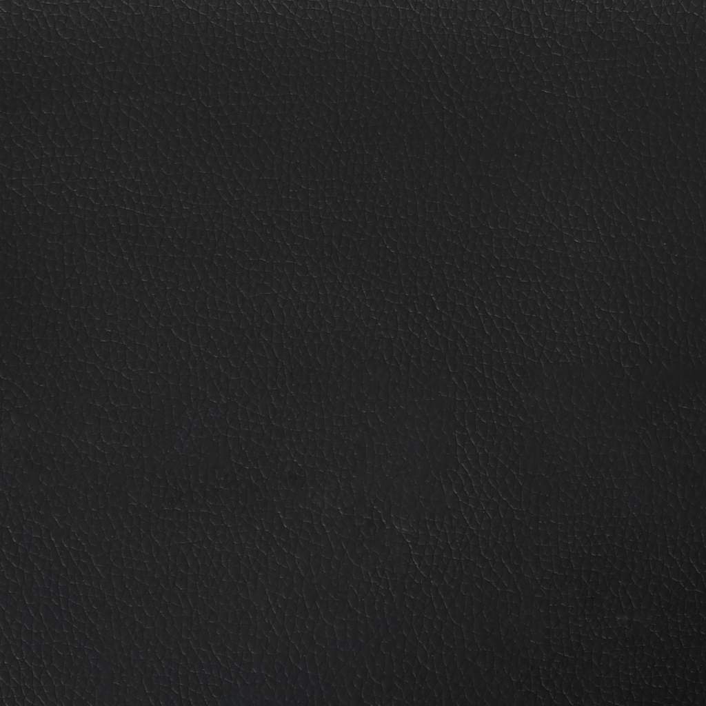 Hydraulisk opbevaringsseng med led 120x200 cm kunstlæder sort - number 12.