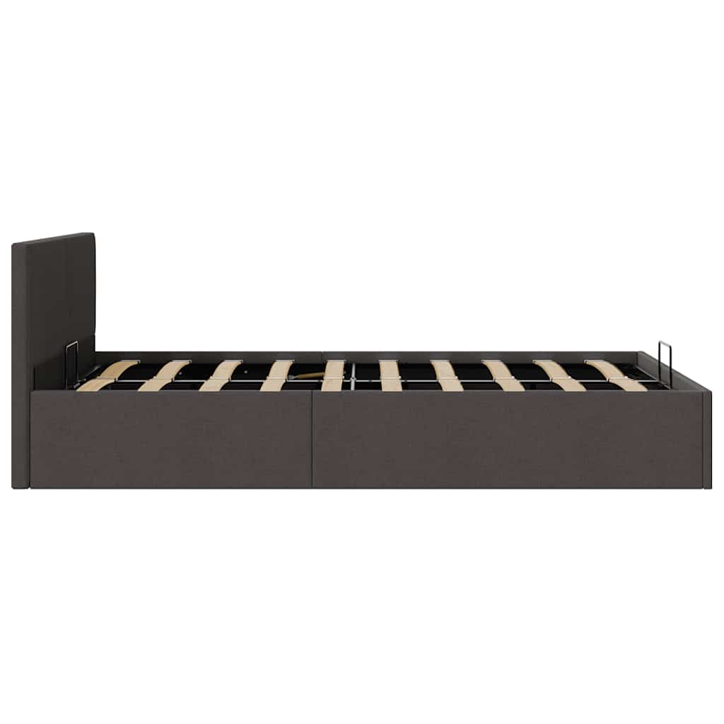 Hydraulisk opbevaringsseng 120 x 200 stof mørkegrå - number 6.