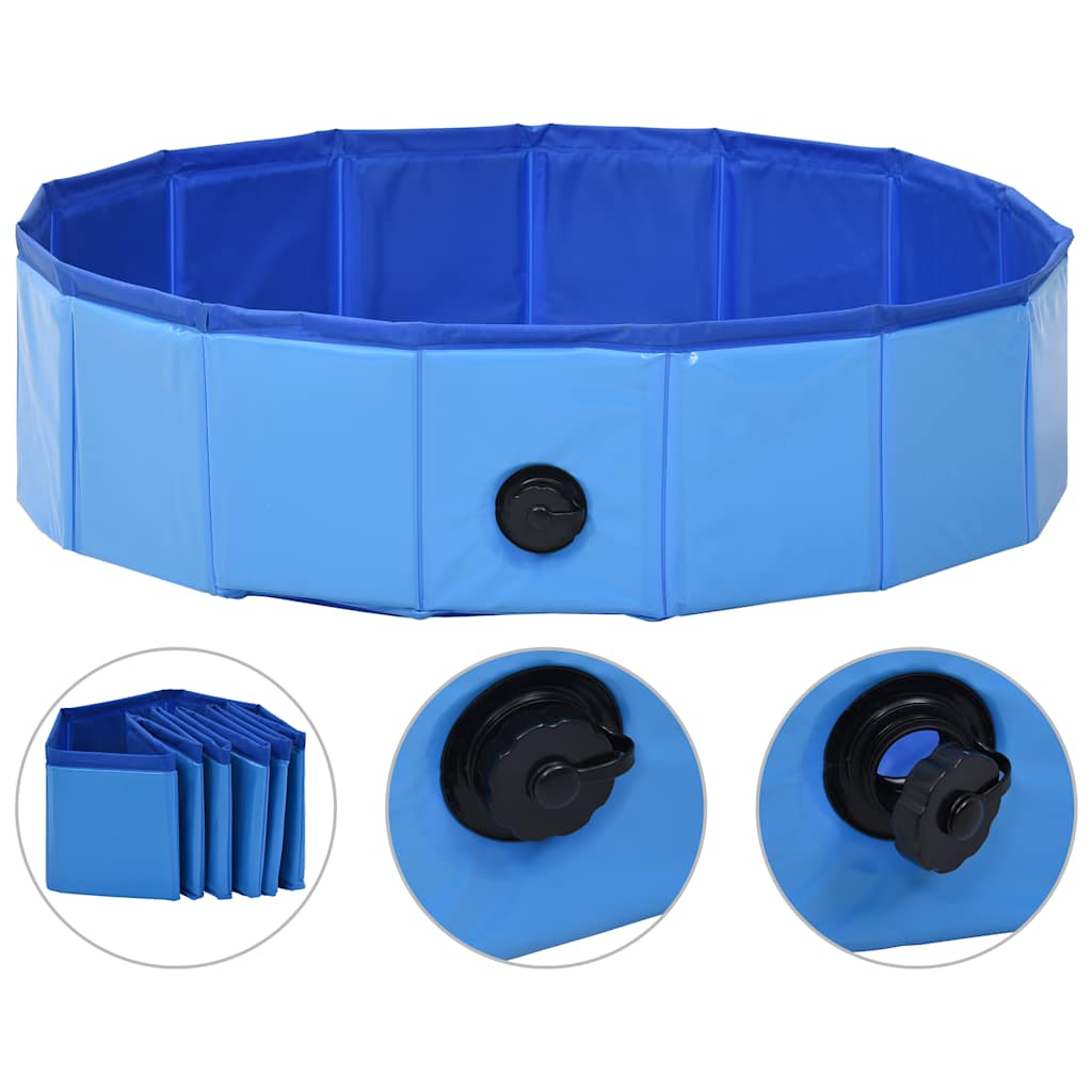 Piscine pliable pour chien en pvc - bleu, 80 x 20 cm - number 2.