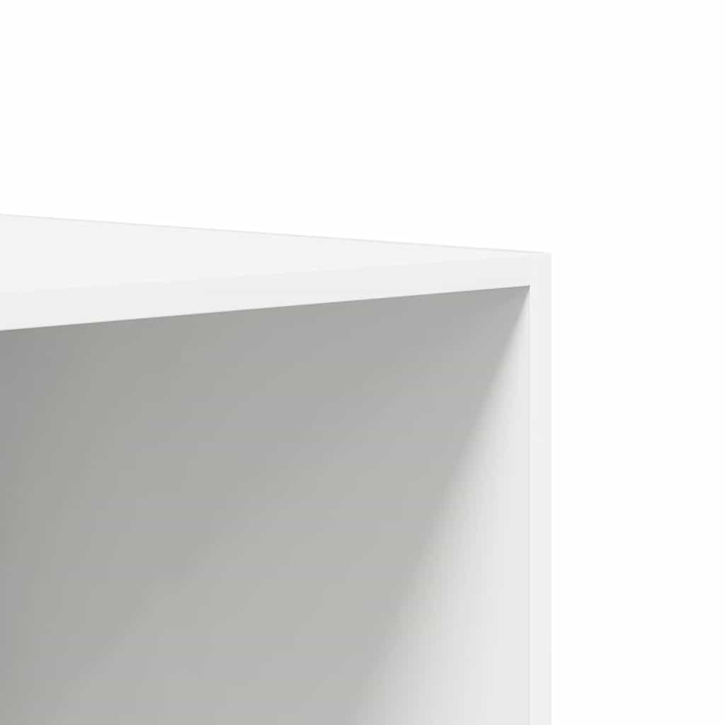 Drveni ormar izrađen - bijeli, 100 x 50 x 200 cm, 1, 2 ladice - number 7.