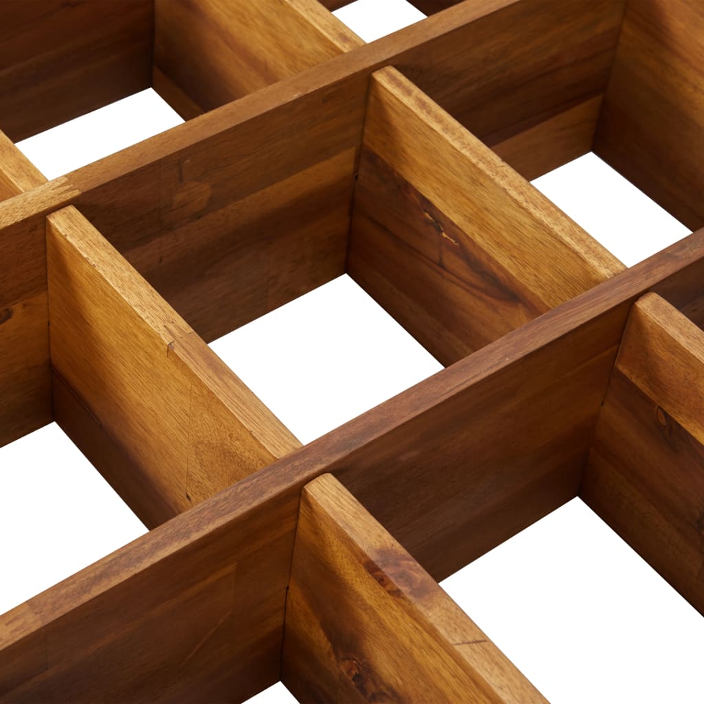 Podignuta sadilica za bilje 60x60x15 cm puno bagremovo drvo - number 5.