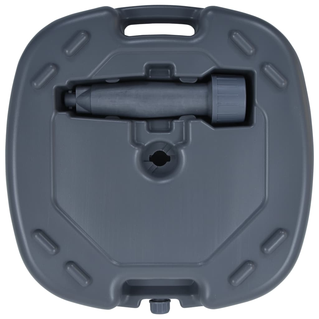 Uklonjiva baza suncobrana ispunjena pijeskom ili vodom siva - number 2.