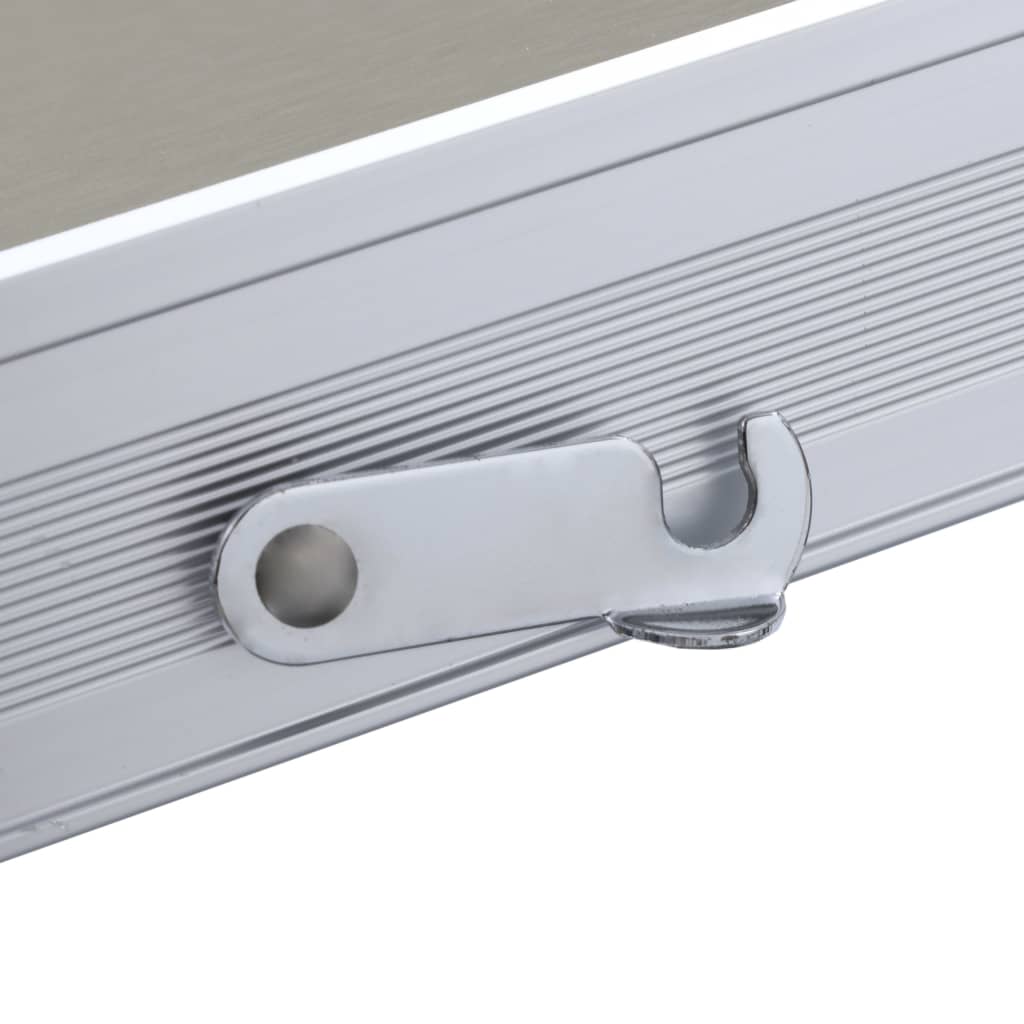 Foldbart campingbord med 4 siddepladser stål aluminium - number 8.