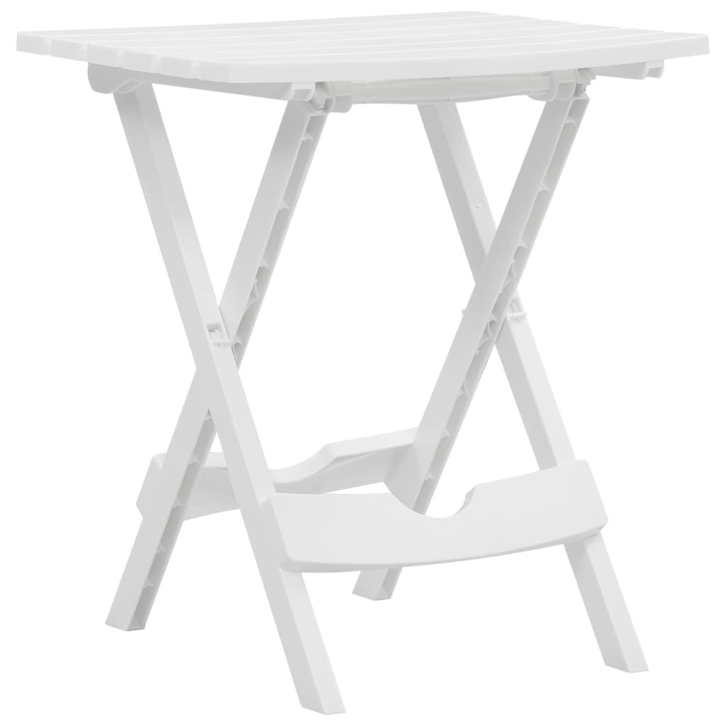 Foldbart havebord 45,5 x 38,5 x 50 cm hvid - number 1.