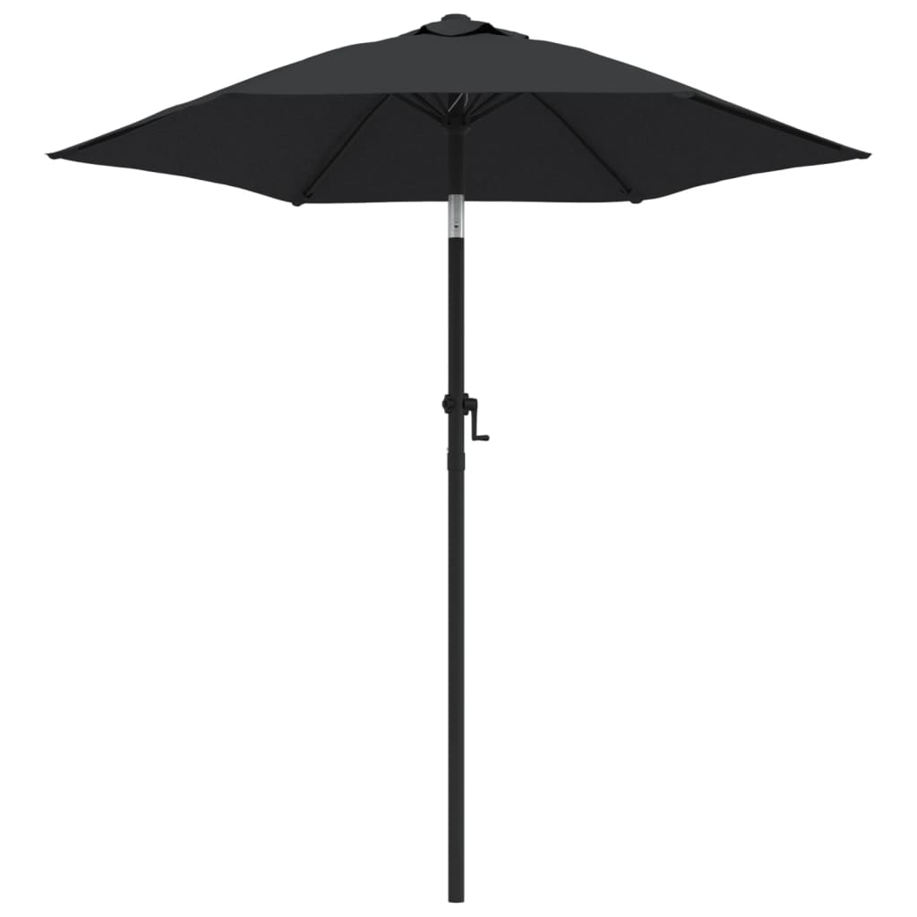 Parasol 200x224 cm aluminum - black - number 2.