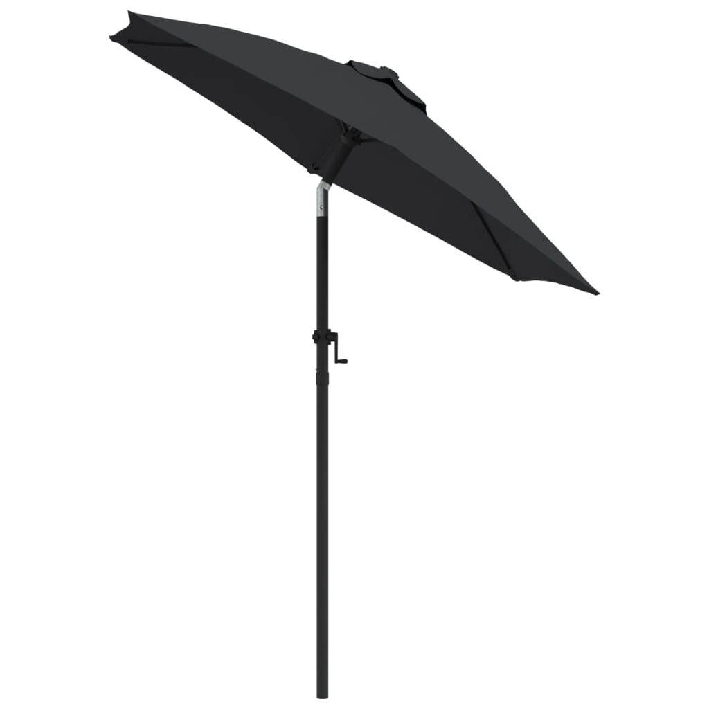 Parasol 200x224 cm aluminum - black - number 3.