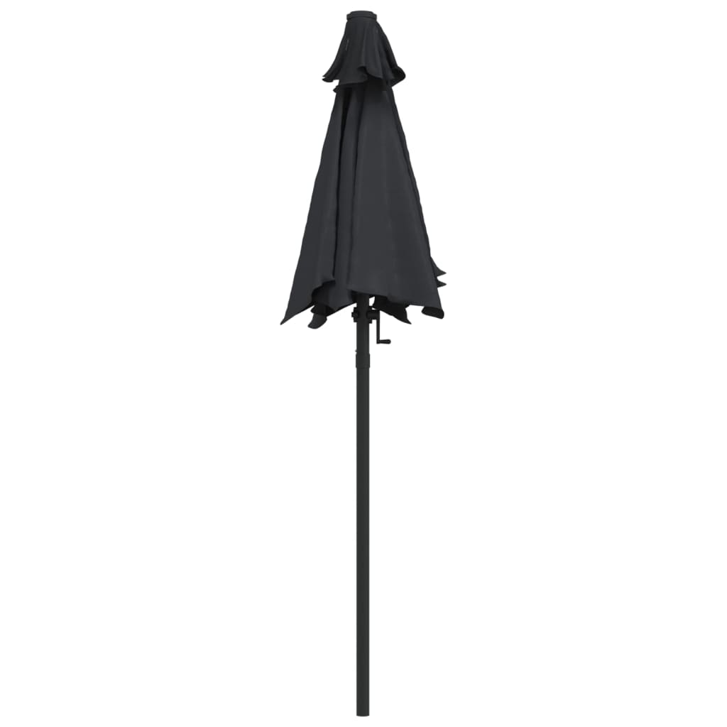 Parasol 200x224 cm aluminum - black - number 4.