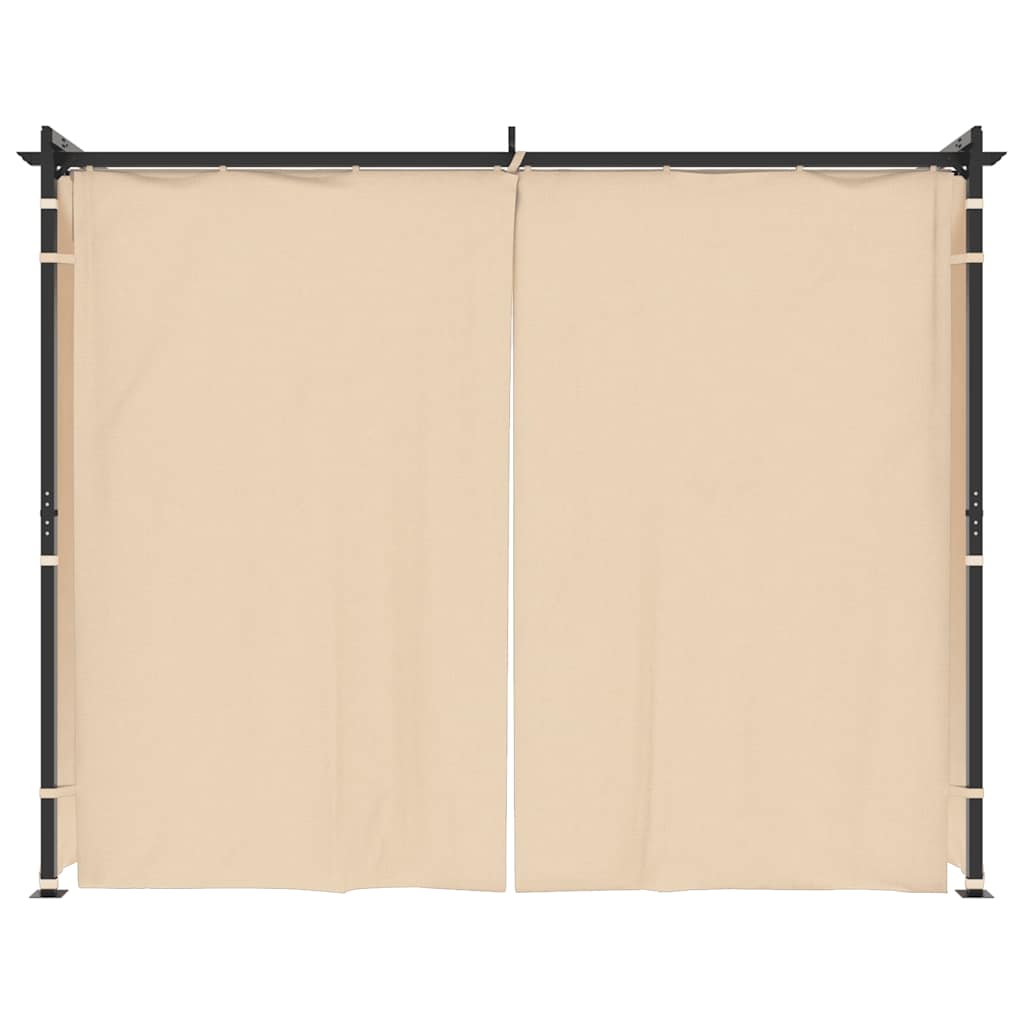 Paviljon sa zavjesama čelična krem ​​boja - krema, 3 x 3 m, 1 - number 3.