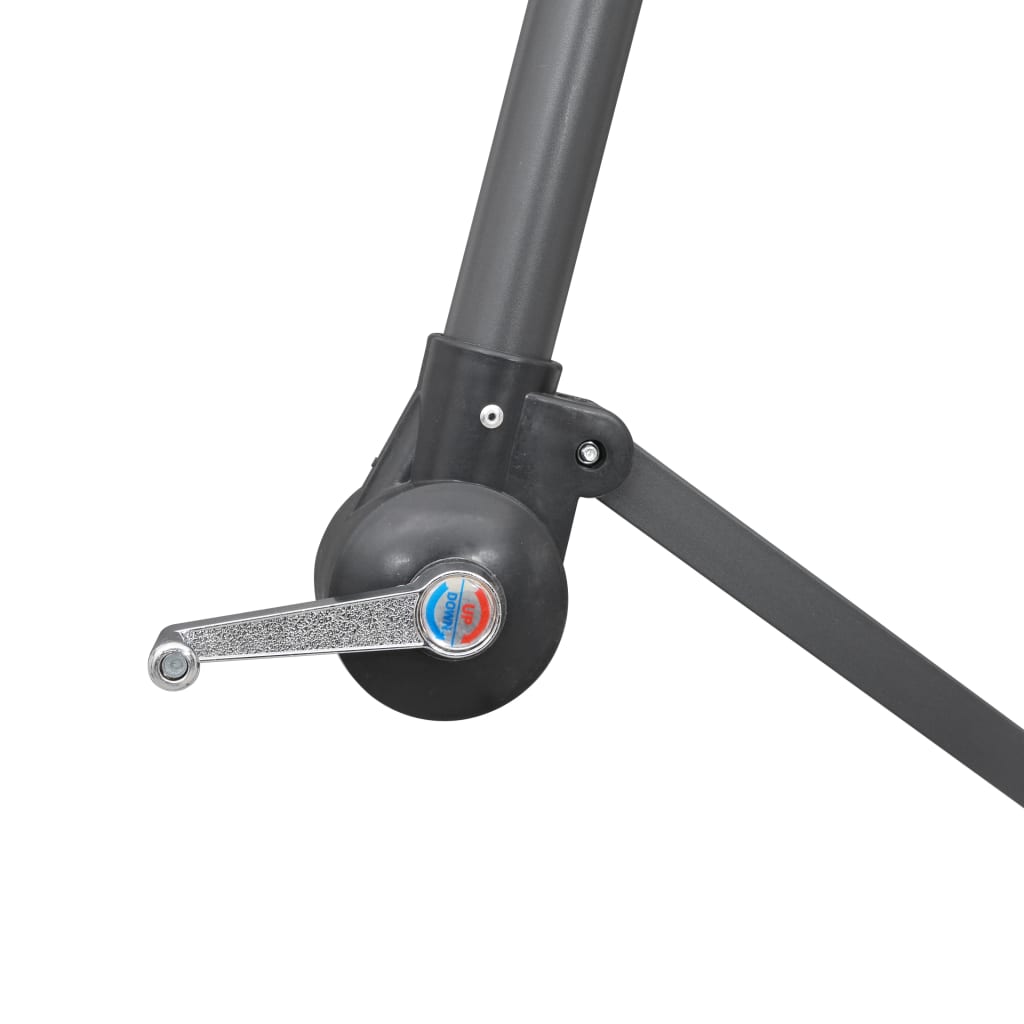 Viseći suncobran 3 m aluminijska šipka - crna - number 5.