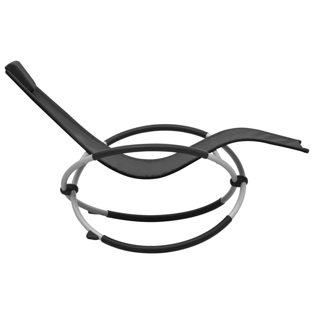 Solseng for barn stål svart - number 3.