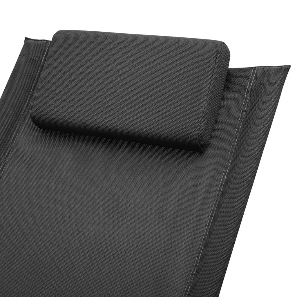 Solseng for barn stål svart - number 5.