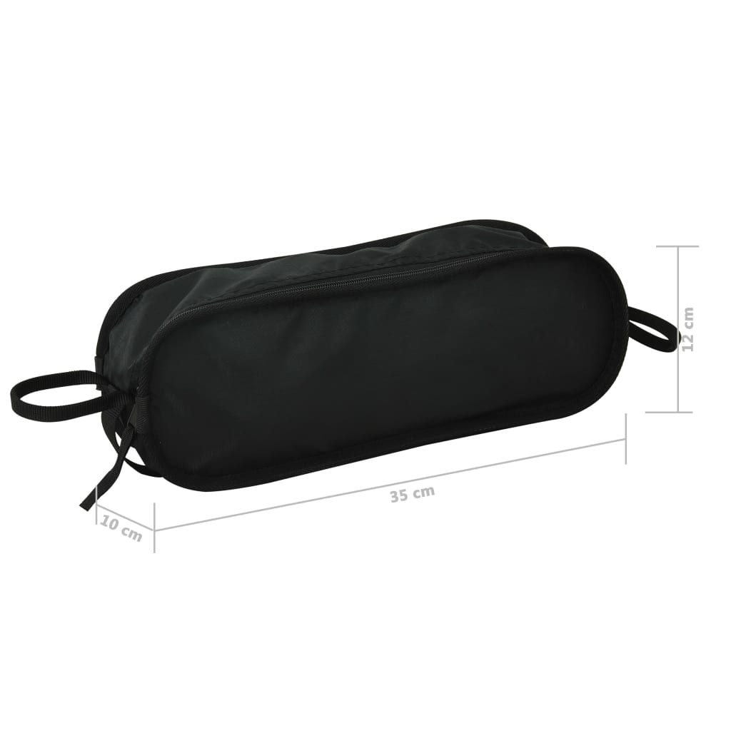 Foldbare campingstole 2 stk. m. bæretaske 54x50x65 cm aluminium - number 10.