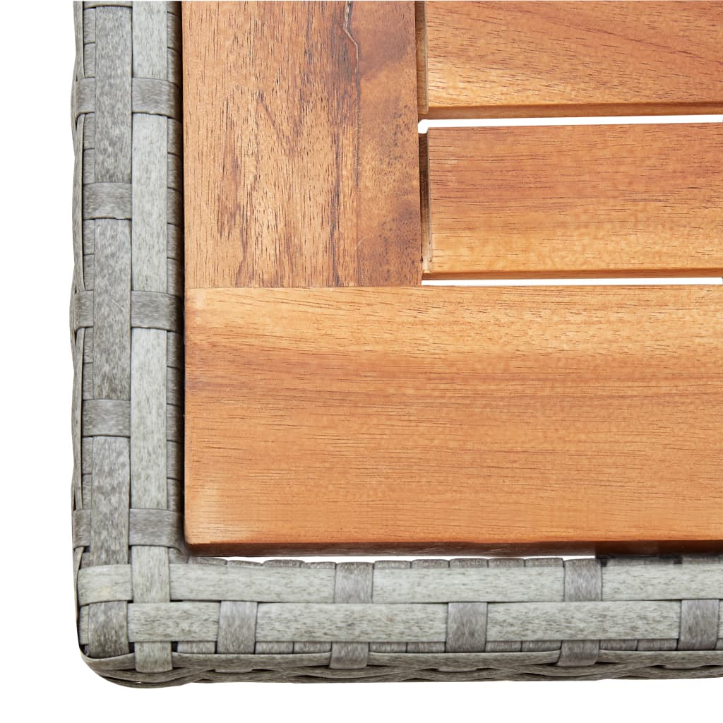 Vanjski blagovaonski stol od 9 dijelova s jastucima od poliratana antracit siva - number 9.