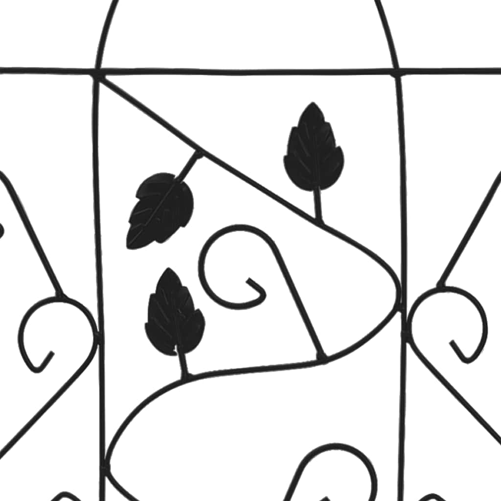 Stalci za biljke 3 kom. 40x100 cm željezo crno - number 4.