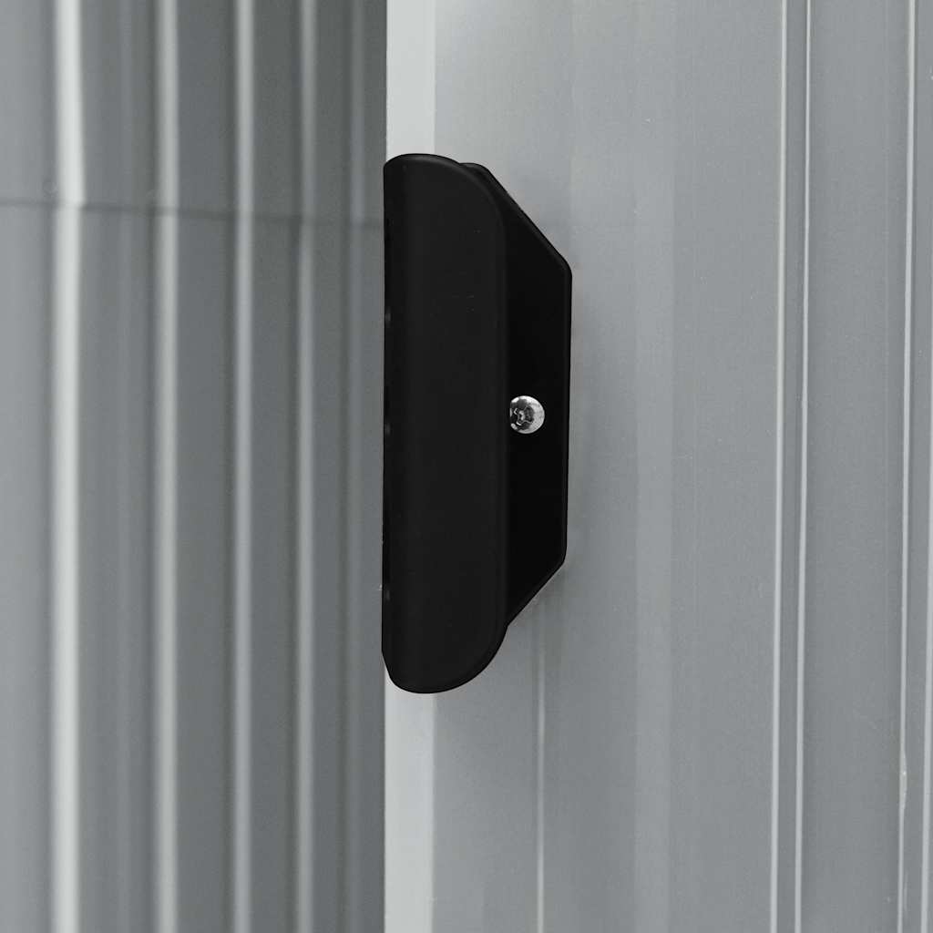 Vrtna kućica s policom za knjige 205x130x183 cm željezo - siva, 1 - number 6.