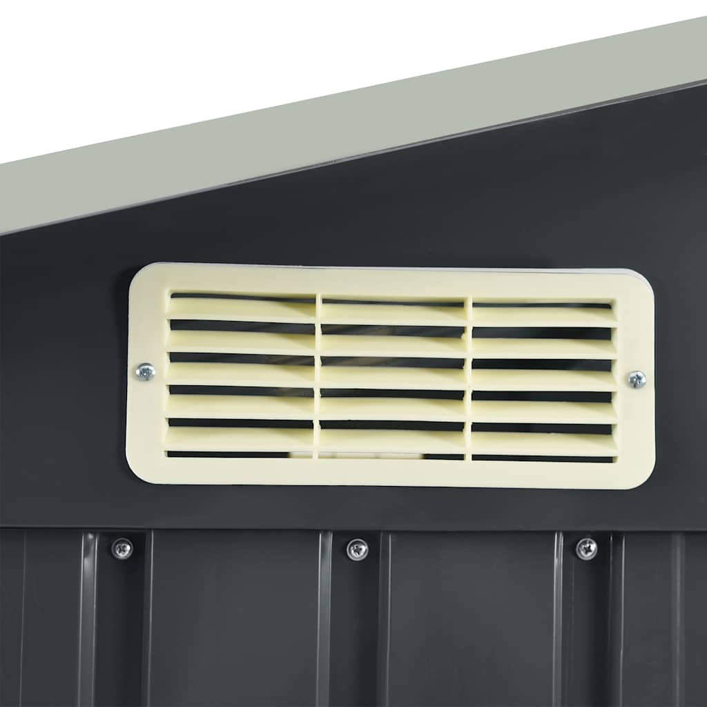 Vrtna kućica s policama 205x130x183 cm željezo - antracit siva, 1 - number 7.