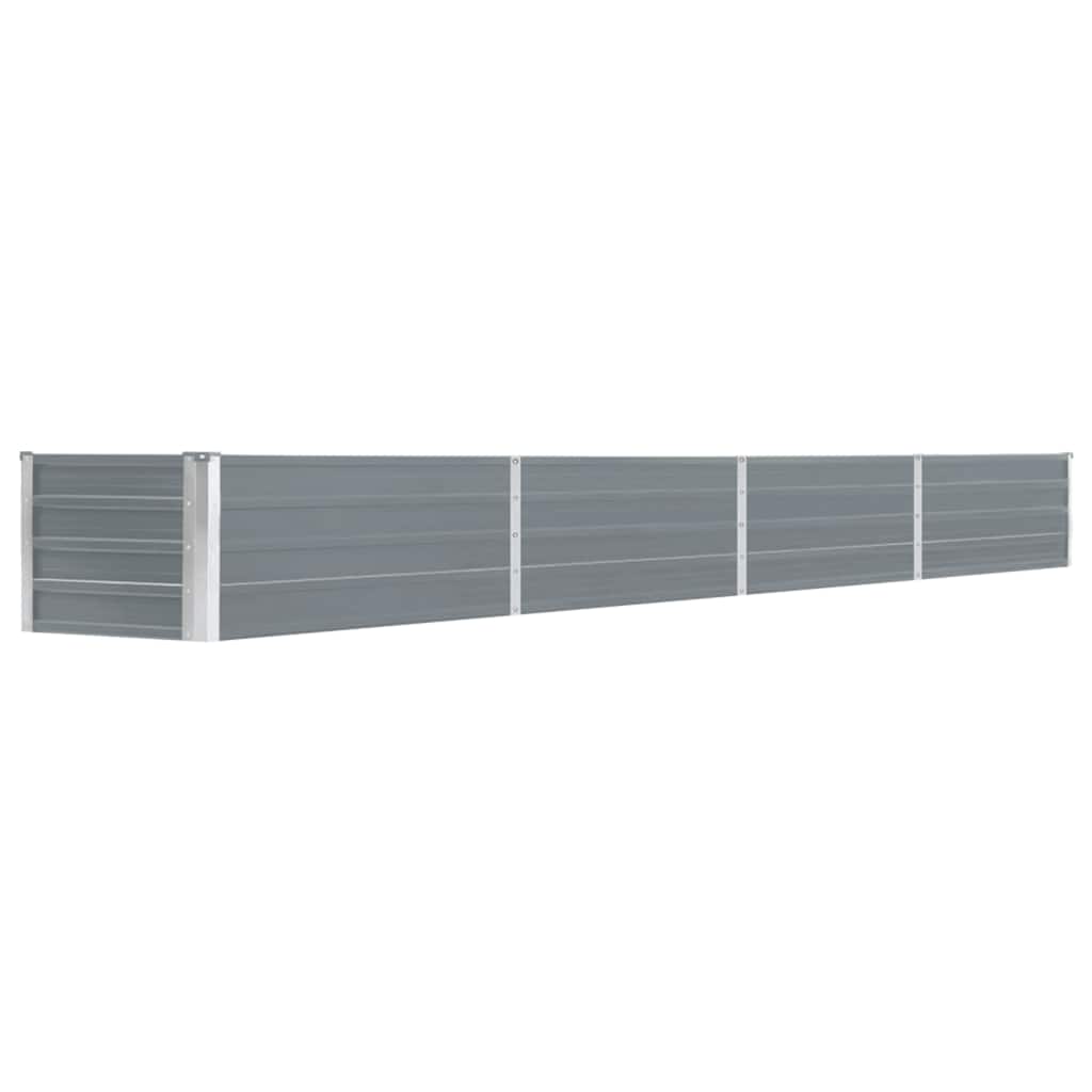 Elevated planter galvanized steel - gray, 320 x 40 x 45 cm, 1 - number 1.
