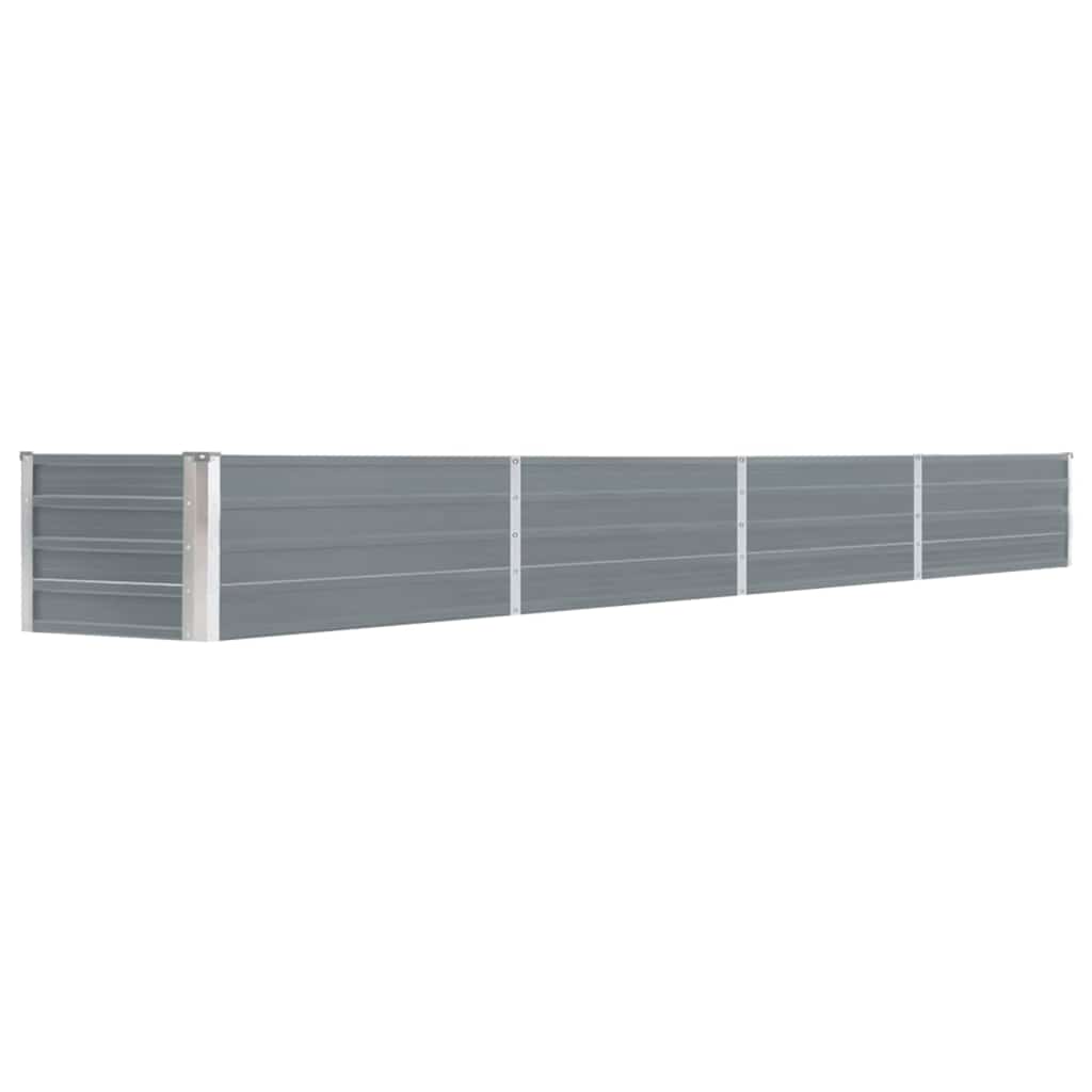 Elevated planter galvanized steel - gray, 320 x 40 x 45 cm, 1 - number 2.